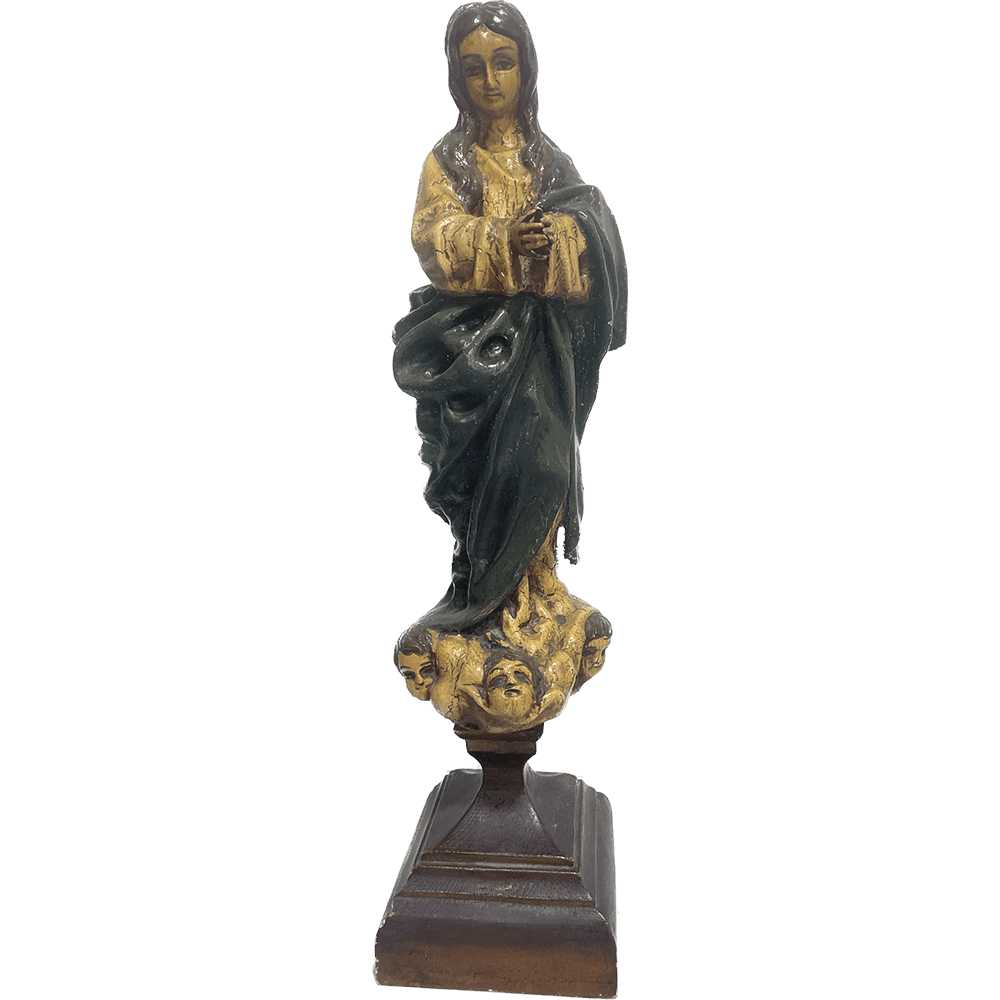 Inmaculada de madera – Figura religiosa tallada a mano