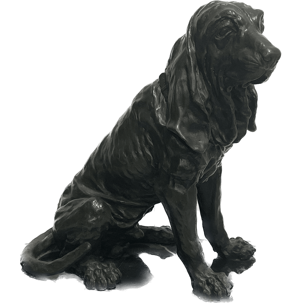 Figura de Perro de Bronce Cocker – Elegante Escultura Realista del Cocker para Decoración