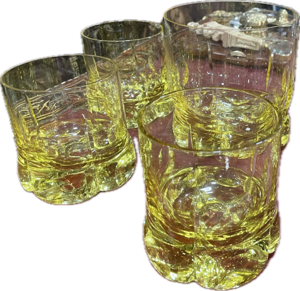 conjunto de vasos  vintage
